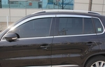 Дефлекторы на окна хромированные Autoclover - Volkswagen Tiguan I 2008-2016