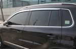 Дефлекторы на окна хромированные Autoclover - Volkswagen Tiguan I 2008-2016