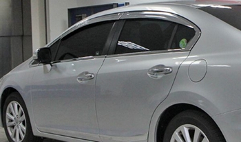 Дефлекторы на окна хромированные Autoclover - Honda Civic IX 2012-2025 C521