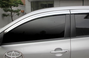 Дефлекторы на окна хромированные Autoclover - Toyota Corolla 2007-2013 C541