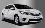 Дефлекторы на окна хромированные Autoclover - Toyota Corolla 2013-2019
