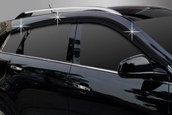 Дефлекторы на окна тонированные (6 элементов) Autoclover - Cadillac SRX 2010-2025 - Автоаксессуары и тюнинг