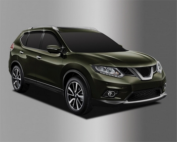 Дефлекторы на окна тонированные (6 элементов) Autoclover - Nissan X-Trail (T32) 2014-2021 D080