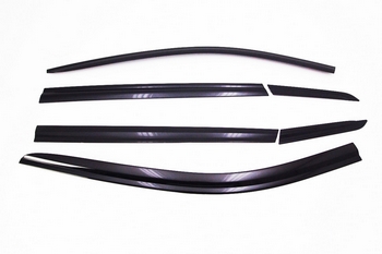 Дефлекторы на окна тонированные (6 элементов) Autoclover - Nissan X-Trail (T32) 2014-2021 D080