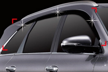 Дефлекторы на окна тонированные (6 элементов) Autoclover - KIA Sorento Prime III 2015-2020 - Автоаксессуары и тюнинг