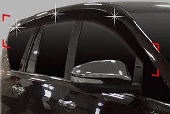 Дефлекторы на окна тонированные Autoclover (6 элементов) - Toyota Innova II 2015-2025 - Автоаксессуары и тюнинг