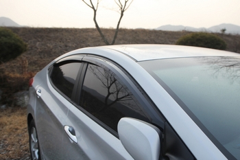 Дефлекторы на окна тонированные Autoclover - Hyundai Elantra V 2010-2015 A123