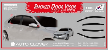 Дефлекторы на окна тонированные Autoclover - Volkswagen Passat B7 2010-2015 A189