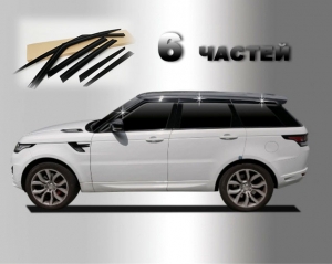 Дефлекторы окон (черные) Rang Rover Sport 2013 - 6 частей - Автоаксессуары и тюнинг
