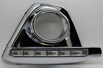 Ходовые огни Mazda CX-5 I LED DRL в сборе хромированные