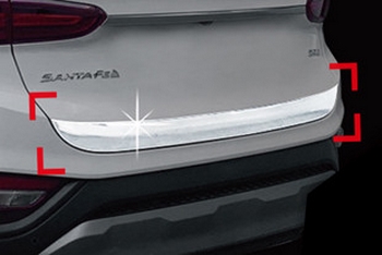 Хромированная накладка на кромку багажника Autoclover - Hyundai Santa Fe IV 2018-2023 - Автоаксессуары и тюнинг