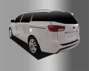 Хромированная накладка на лючок бензобака Autoclover - KIA Carnival III 2014-2020 B358