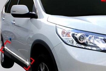 Хромированные молдинги на двери Autoclover - Honda CR-V IV 2012-2016 - Автоаксессуары и тюнинг