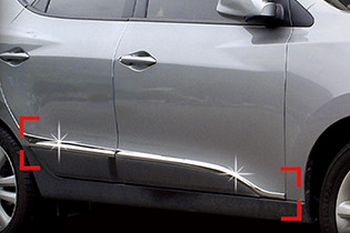 Хромированные молдинги на двери Autoclover - Hyundai ix35 2009-2015 - Автоаксессуары и тюнинг