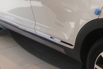 Хромированные молдинги на двери Autoclover - KIA Sportage III 2010-2015 B752