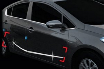 Хромированные молдинги на двери Autoclover - KIA Cerato III 2013-2018 - Автоаксессуары и тюнинг