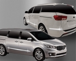 Хромированные молдинги на двери и задний бампер Autoclover - KIA Carnival III 2014-2020
