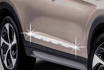 Хромированные молдинги на двери (вариант 1)  Autoclover - Hyundai Tucson III 2015-2021 - Автоаксессуары и тюнинг