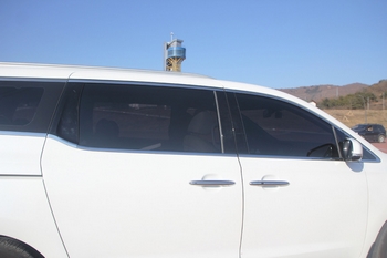 Хромированные молдинги на окна дверей (низ) Autoclover - KIA Carnival III 2014-2020 B246