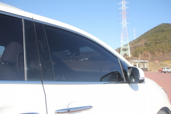 Хромированные молдинги на окна дверей (низ) Autoclover - KIA Carnival III 2014-2020 B246