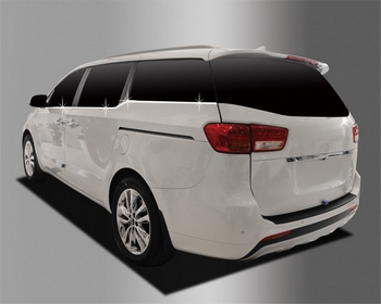 Хромированные молдинги на окна дверей (низ) Autoclover - KIA Carnival III 2014-2020 B246