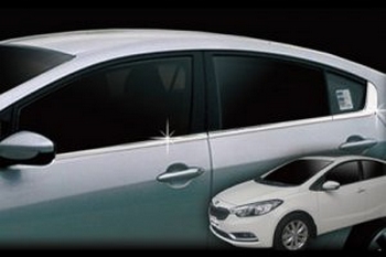 Хромированные молдинги на окна дверей (низ) Autoclover - KIA Cerato III 2013-2018 - Автоаксессуары и тюнинг