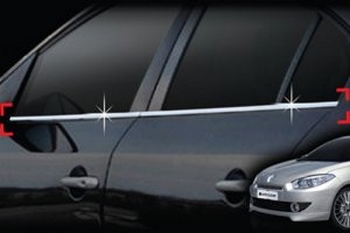 Хромированные молдинги на окна дверей (низ) Autoclover - Renault Fluence 2010-2025 - Автоаксессуары и тюнинг