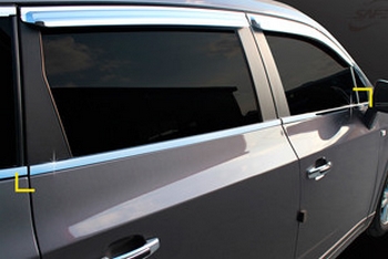 Хромированные молдинги на окна дверей (низ) Kyoungdong - Chevrolet Orlando 2011-2025 - Автоаксессуары и тюнинг