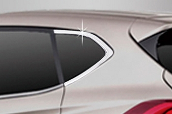 Хромированные молдинги на окна дверей (тип С, премиум) Autoclover - Hyundai Tucson III 2015-2021 - Автоаксессуары и тюнинг