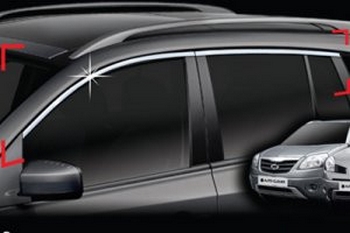 Хромированные молдинги на окна дверей (верх) Autoclover - Renault Koleos 2007-2015 - Автоаксессуары и тюнинг