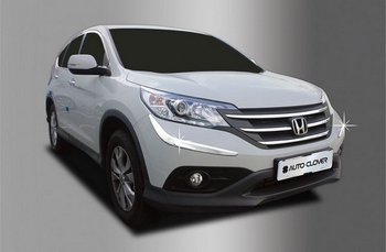 Хромированные молдинги на передний и задний бампер Autoclover - Honda CR-V IV 2012-2016 C338