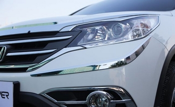 Хромированные молдинги на передний и задний бампер Autoclover - Honda CR-V IV 2012-2016 C338