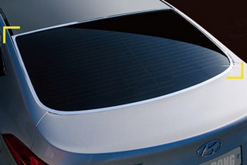 Хромированные молдинги на заднее стекло Kyoungdong - Hyundai Elantra V 2010-2015 - Автоаксессуары и тюнинг