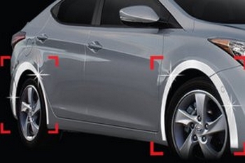 Хромированные накладки на арки колес Autoclover - Hyundai Elantra V 2010-2015 - Автоаксессуары и тюнинг