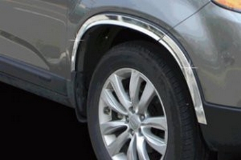 Хромированные накладки на арки колес Autoclover - KIA Sorento II FL 2013-2020 - Автоаксессуары и тюнинг