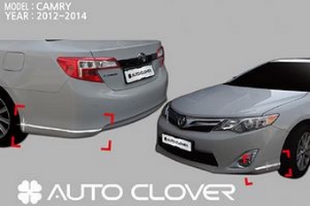 Хромированные накладки на бампер Autoclover - Toyota Camry 2011-2017 - Автоаксессуары и тюнинг