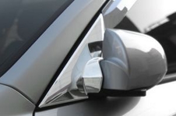 Хромированные накладки на крепления зеркал Autoclover - Hyundai Sonata NF 2004-2010 - Автоаксессуары и тюнинг