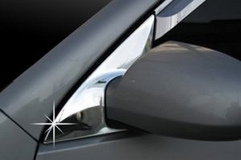 Хромированные накладки на крепления зеркал Autoclover - Hyundai Elantra IV 2006-2010 - Автоаксессуары и тюнинг