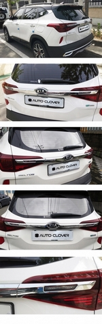 Хромированные накладки на крышку багажника Autoclover - KIA Seltos 2020-2025