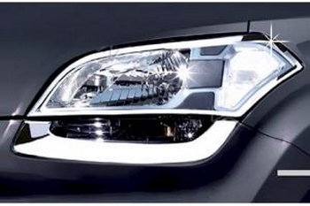 Хромированные накладки на передние фары Autoclover - KIA Soul I 2009-2013 - Автоаксессуары и тюнинг
