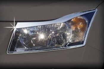 Хромированные накладки на передние фары Autoclover - Chevrolet Cruze 2008-2016 - Автоаксессуары и тюнинг
