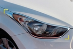 Хромированные накладки на передние фары Kyoungdong - Hyundai Elantra V 2010-2015