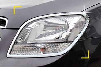 Хромированные накладки на передние фары Kyoungdong - Chevrolet Orlando 2011-2025 - Автоаксессуары и тюнинг