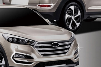 Хромированные накладки на противотуманные фары Autoclover - Hyundai Tucson III 2015-2021 - Автоаксессуары и тюнинг