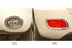 Хромированные накладки на противотуманные фары Autoclover - Hyundai Santa Fe II 2006-2011