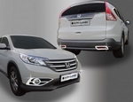 Хромированные накладки на противотуманные фары (перед/зад) Autoclover - Honda CR-V IV 2012-2016