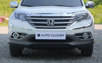 Хромированные накладки на противотуманные фары (перед/зад) Autoclover - Honda CR-V IV 2012-2016 C445