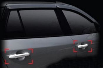 Хромированные накладки на ручки дверей Autoclover - Hyundai Santa Fe II 2006-2011 - Автоаксессуары и тюнинг