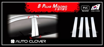 Хромированные накладки на стойки дверей Autoclover - Renault Kaptur 2016-2025 B167