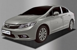 Хромированные накладки на стойки дверей Autoclover - Honda Civic IX 2012-2025
